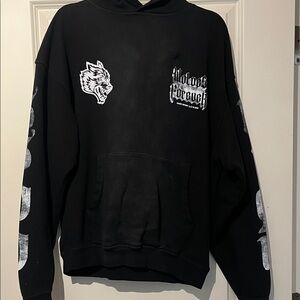 Black Graphic Hoodie darc sport